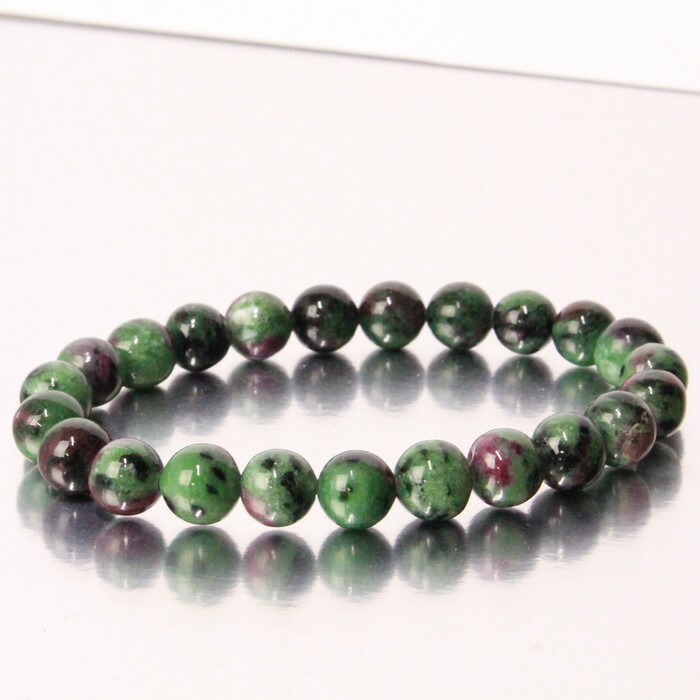 【厳選 一点物 10mm玉】ルビーインゾイサイト ブレスレット｜Ruby Zoisite ルビーインゾイサイト ブレスレット ブレスレッド Bracelet ブレス バングル 数珠｜天然石 ブレスレット パワーストーン 限定 一点物 ルビーインゾイサイト 7,342円