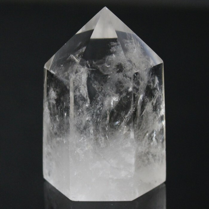 天然石　水晶原石　水晶ポイント　台座付き 楽天市場】台座付き 水晶ポイントの通販