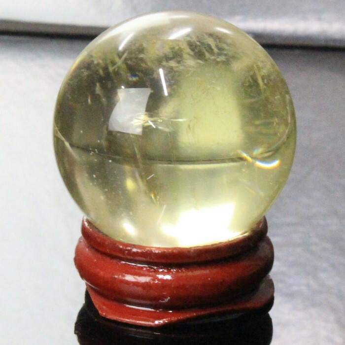 シトリン　丸玉　スフィア　黄水晶　天然石　パワーストーン　【超美品】 4 楽天市場】シトリン 丸玉 虹入り スフィア 34ミリ 置物 金運