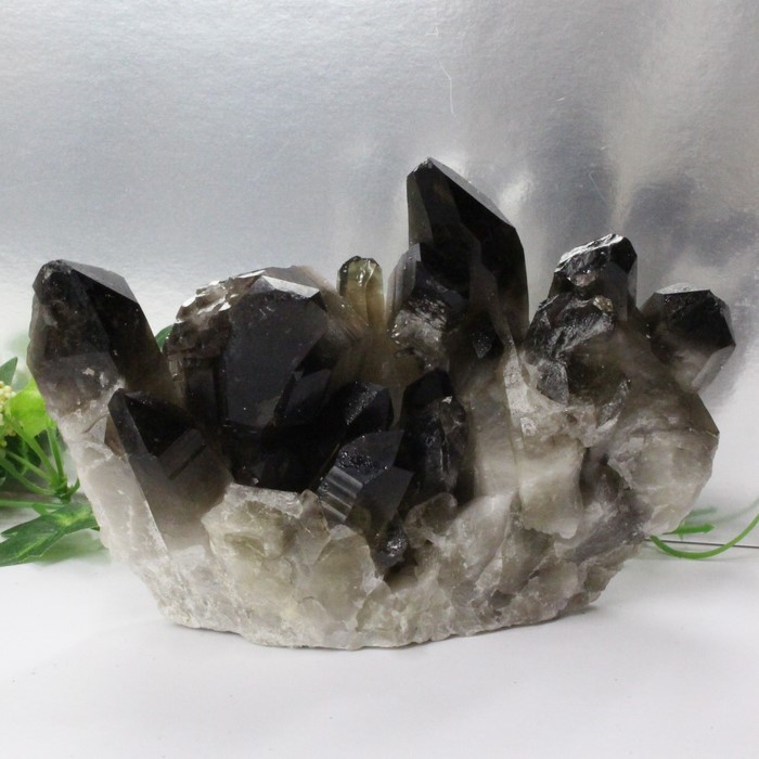 ⭐️はたえみ！福徳龍神秘宝③！災厄消除！モリオン　黒水晶　原石　クラスター a33177-1_700.jpg