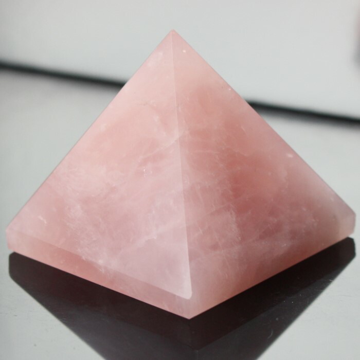 美！水晶　バラ　薔薇　ローズ　天然石置物 3-55c-a.gif
