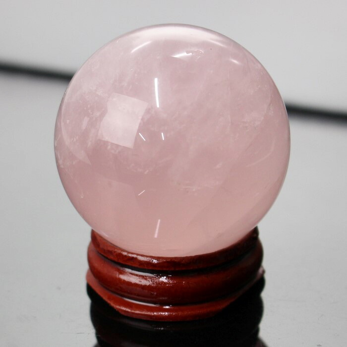 【45mm】ローズクォーツ 丸玉 紅水晶 ピンク Rose Quartz ローズクォーツ 原石 球体 水晶玉 球 置物 台座 水晶球 大玉 丸玉 Circle Ball 玉 ローズクォーツ丸玉 メンズ レディース 天然石 限定 一点物 ローズクォーツ