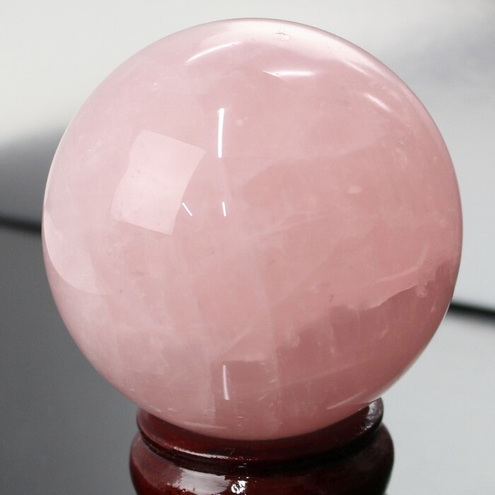 71mm 限定 一点物】ローズクォーツ 丸玉 Rose Quartz 紅水晶 ピンク