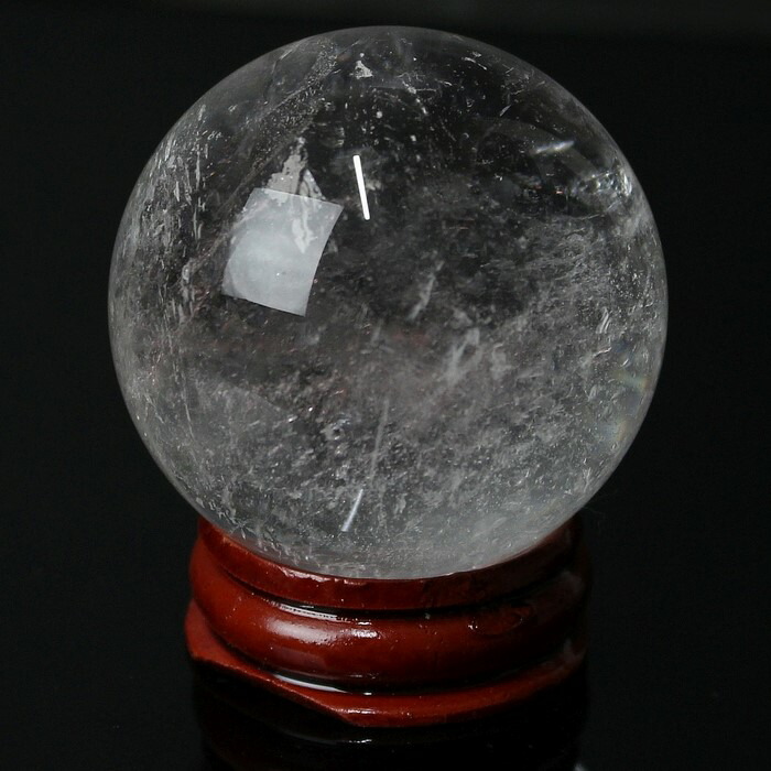 【46mm 厳選品質 一点物】水晶玉 水晶 丸玉 すいしょう 石英 クリスタル クォーツ 水晶 原石 球体 地鎮祭 置物 台座 水晶球 丸玉 水晶玉 浄化 魔除け 浄化用水晶 水晶玉 水晶丸玉 LuLu House（ルルハウス るるはうす） 水晶玉 水晶 9,050円