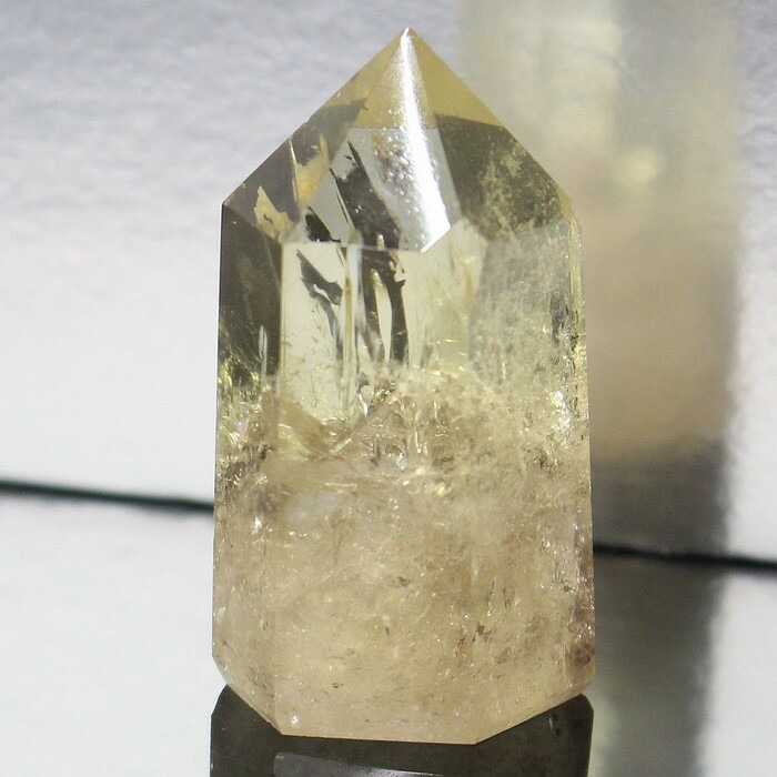 【セレクト品】シトリン(ポイント)H98W48ミリ309グラム(台座付) セレクト品】シトリン(ポイント)H98W48ミリ309グラム(台座付