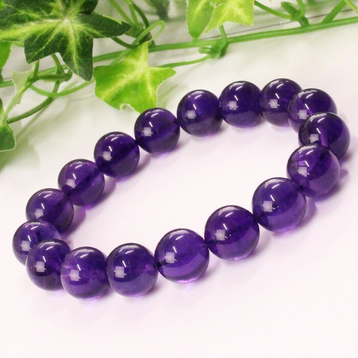 【厳選 一点物 11mm】アメジスト ブレスレット 紫水晶 Amethyst アメシスト アメジスト ブレスレット ブレスレッド 腕輪 Bracelet アメジストブレスレット パワーストーン ブレスレット 人気 おすすめ 天然石 海外直輸入価格 アメジスト