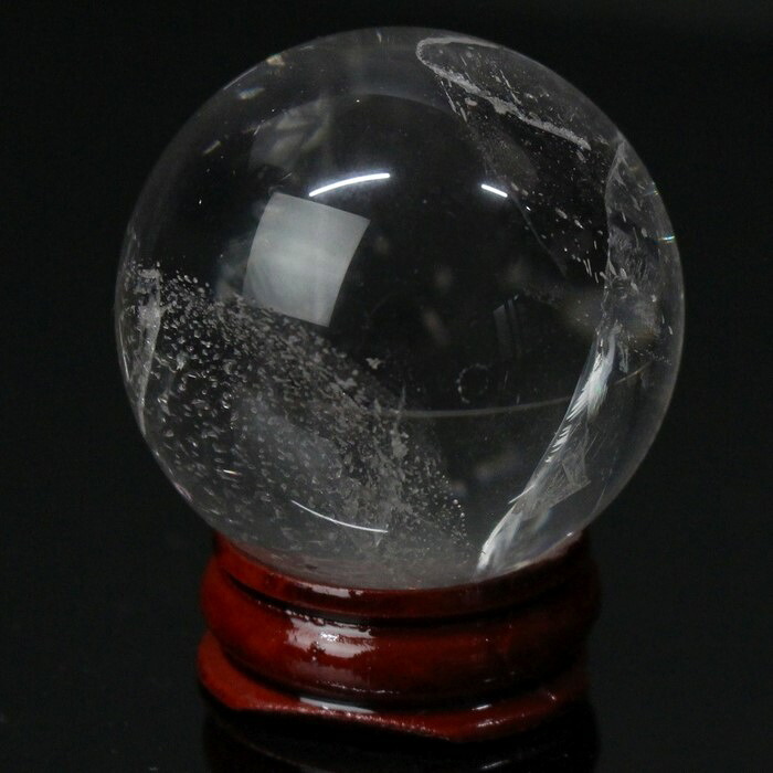 【厳選 高品質ブラジル産 41mm】天然 水晶玉 水晶 丸玉 ロッククリスタル Crystal クォーツ 水晶 原石 浄化 魔除け 厄除け 浄化用水晶 球体 地鎮祭 置物 台座 水晶球 天然水晶 パワーストーン 置物 天然石 メンズ レディース 人気 天然 水晶玉