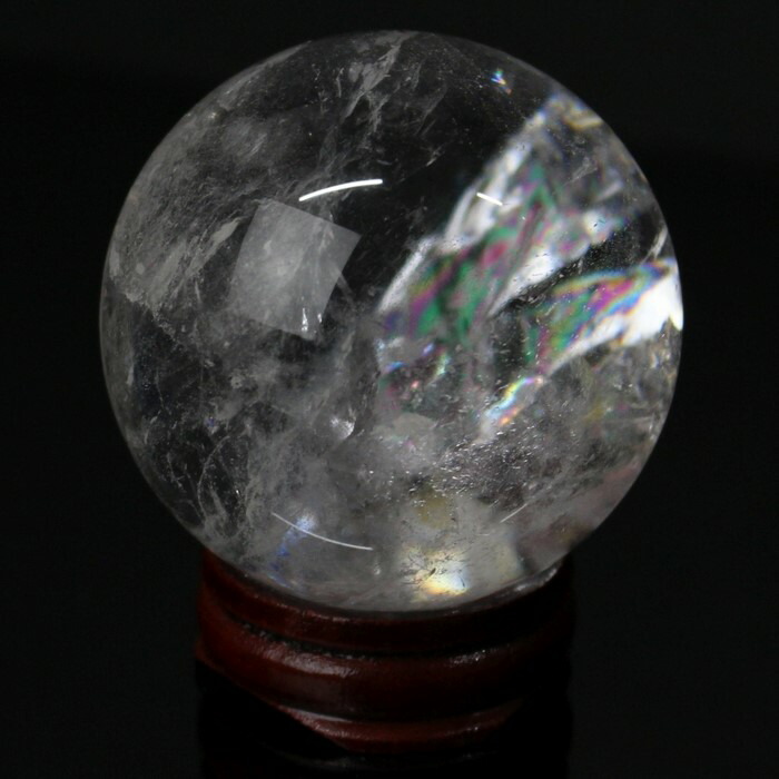 ✳️素敵✨綺麗なクラックと透明度と虹の共演✨ヒマラヤ水晶 丸玉 天然石 原石 置物 Amazon.co.jp: 素敵綺麗なクラックと透明度と虹の共演ヒマラヤ