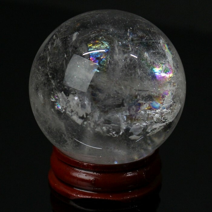天然クォーツ ロック　クリスタル　42mm 4月の誕生石 ロッククリスタル Rock Crystal 水晶 クリア