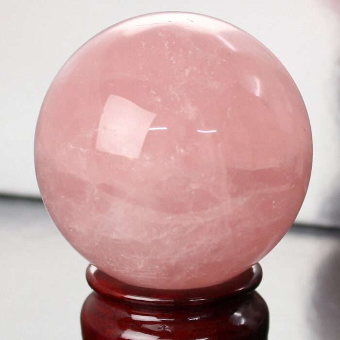 【59mm】ローズクォーツ 丸玉 Rose Quartz 紅水晶 ピンク ローズクォーツ 原石 置物 水晶球 玉 球体 球 大玉 丸玉 ローズクォーツ丸玉 パワーストーン 原石 天然石 メンズ レディース 人気 ローズクォーツ|パワーストーン 天然石 LuLu House