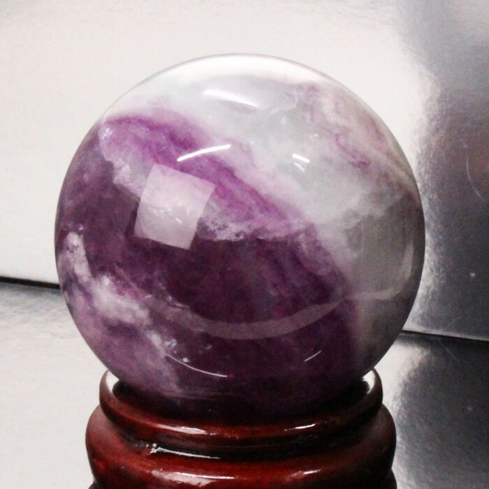 楽天市場】【レア 1点物 大玉 67mm】フローライト 丸玉 Fluorite