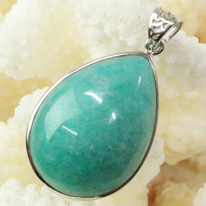 楽天市場】【天然石 ペンダントトップ 大粒】アマゾナイト