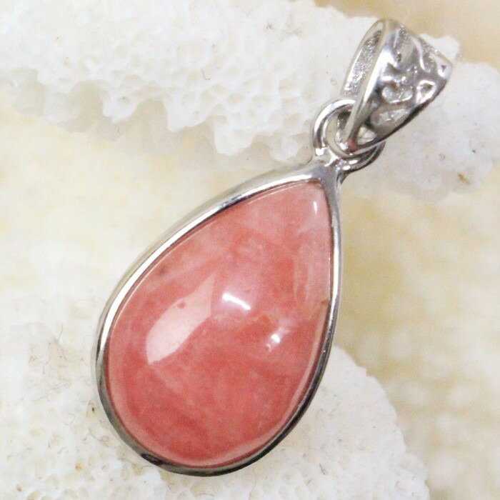 【厳選品質 一点物】インカローズ ペンダント Rhodochrosite インカローズ ロードクロサイト ペンダントトップ Necklace ネックレス インカローズペンダント 海外直輸入価格 LuLu House（ルルハウス るるはうす） インカローズ