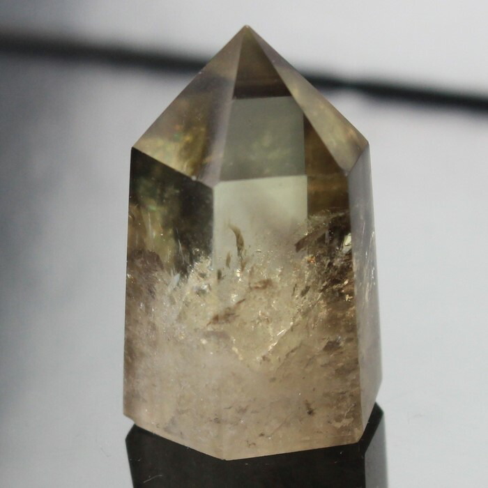 楽天市場】シトリン ポイント レインボー ファントム 六角柱ブラジル産