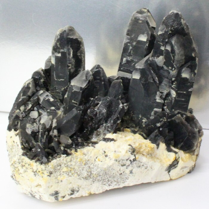 ⭐️はたえみ！福徳龍神秘宝③！災厄消除！モリオン　黒水晶　原石　クラスター 超レア品】モリオン原石（大）クラスター黒水晶 最強の魔除け