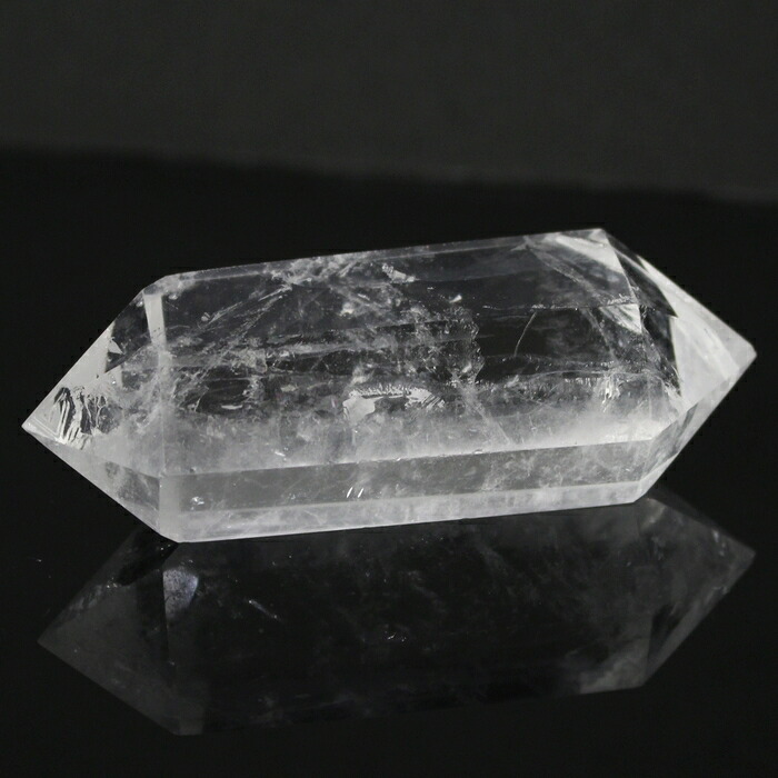 【楽天市場】【クリア品質最高グレード一点物】水晶 ポイント クリスタル すいしょう クォーツ 水晶 ダブルポイント 浄化 置物 ポイント 鉱物 ...