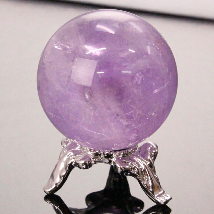 紫水晶　アメジスト　水晶玉　丸玉　天然石　パワーストーン GOLD STONE アメジスト 紫水晶 丸玉 ブラジル バイーア州産 AAA 直径約