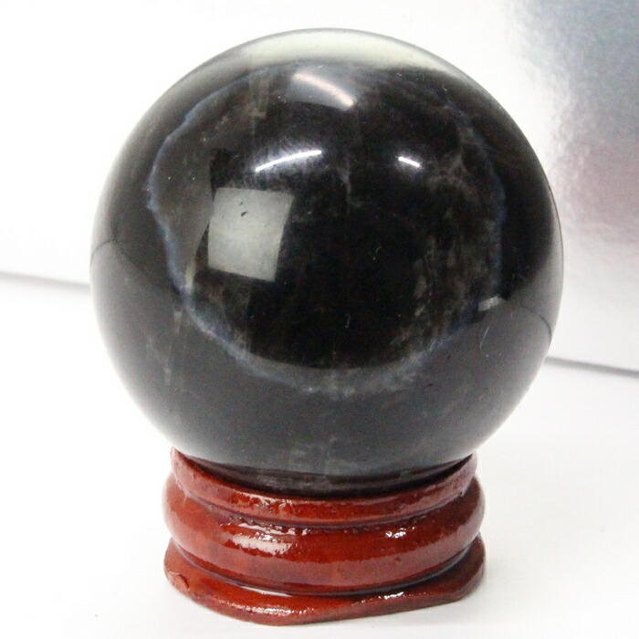 楽天市場】【一級品の輝き 厳選一点物 43mm】モリオン 丸玉 黒水晶