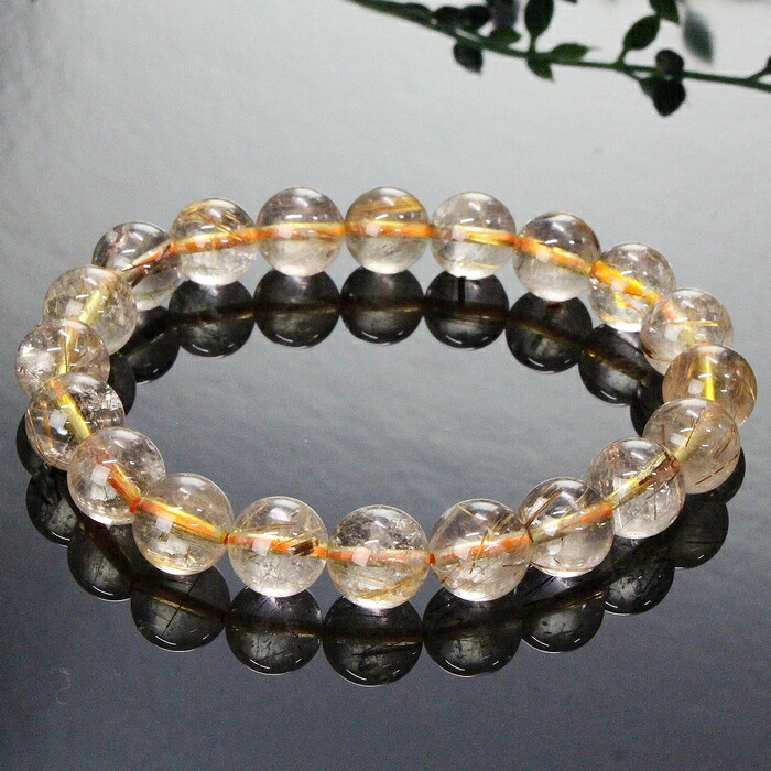 天然石ルチルクォーツ ブレスレット 四神獣・ルチルクォーツ・ガーネット ブレスレット ｜ 天然石通販の4976堂