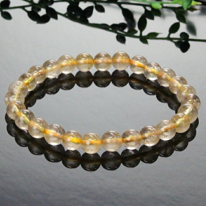 楽天市場】【7mm】ルチルクォーツ ブレスレット 原石 金運 財運 仕事運