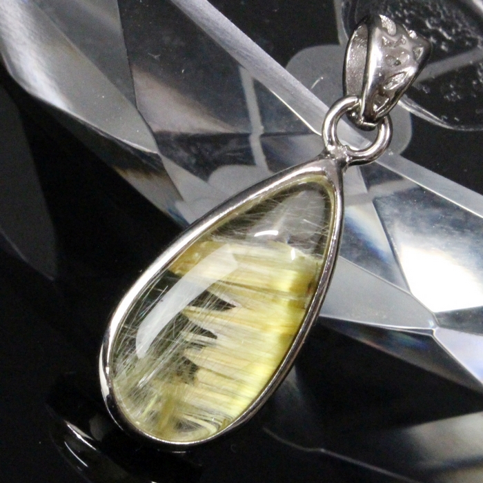 楽天市場】ルチルクォーツ ペンダント トップ ヘッド 針水晶 SV