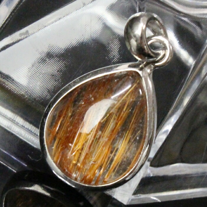 楽天市場】究極 天然石 ゴールドルチルクォーツ ペンダント