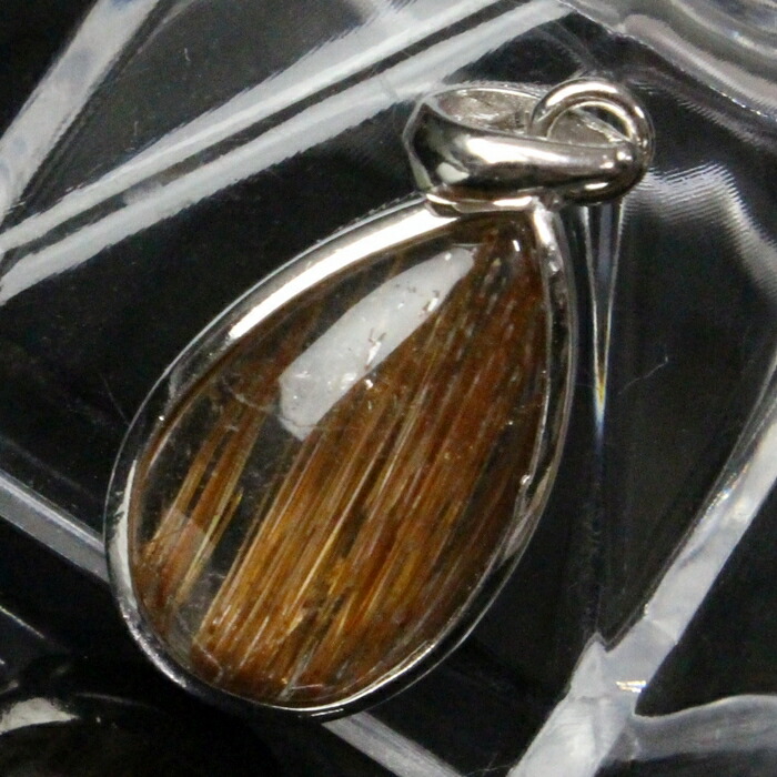楽天市場】ルチルクォーツ ペンダント 金針水晶 原石 ルチル