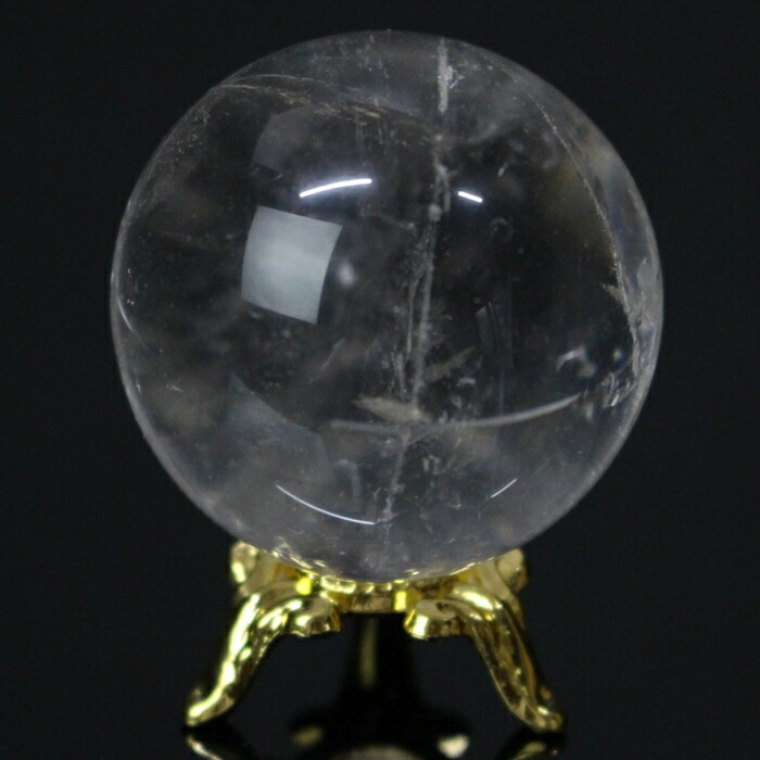 パワーストーン　天然石　ロッククリスタル　丸玉　44g　直径3cm　No.111 パワーストーン 天然石 ロッククリスタル 丸玉 44g 直径3cm No.111