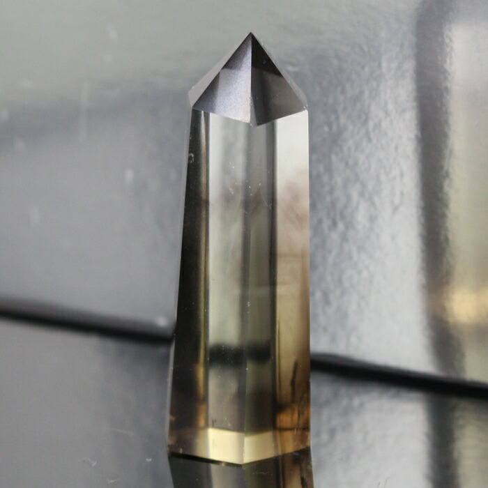 楽天市場】シトリン 黄水晶 ポイント 置物 六角柱 レインボー