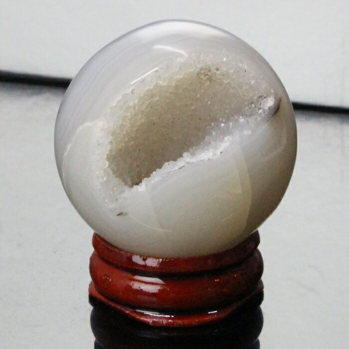 <br>【40mm】瑪瑙 丸玉 晶洞 めのう トレジャーメノウ アゲート ジオード メノウ 瑪瑙 原石 球体 丸玉 水晶玉 瑪瑙丸玉 メンズ レディース パワーストーン 人気 おすすめ 天然石 瑪瑙【ポイント割引商品】