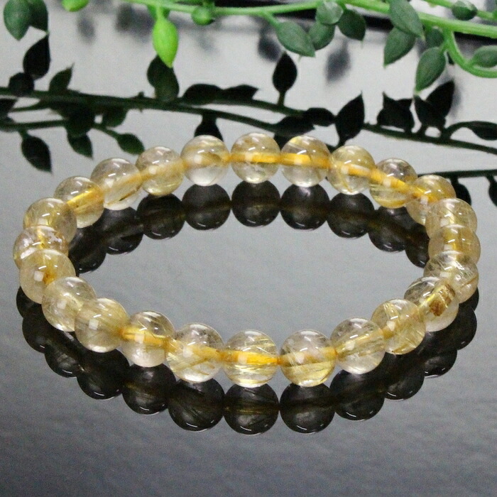 楽天市場】【7mm】ルチルクォーツ ブレスレット 原石 金運 財運 仕事運