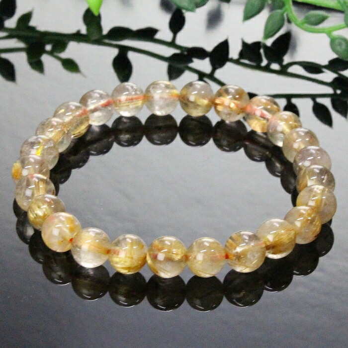 楽天市場】【7mm】ルチルクォーツ ブレスレット 原石 金運 財運 仕事運