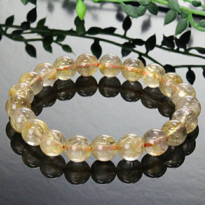 楽天市場】【高品質 一点物 大玉 15mm】ルチルクォーツ ブレスレット