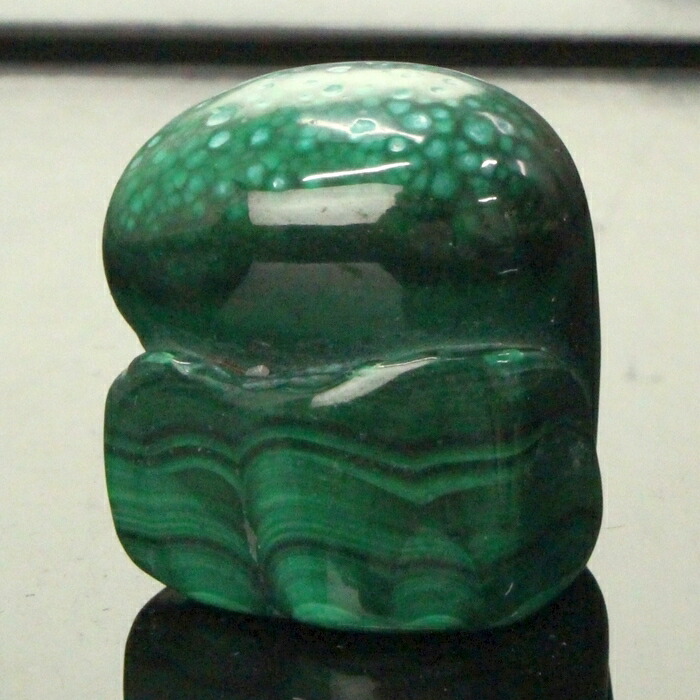 天然石　鑑賞石　マラカイト　孔雀石　原石　パワーストーン　唐木台付　C　5295 マラカイト (約209g) 孔雀石 ポリッシュ 磨き石 置物 コンゴ