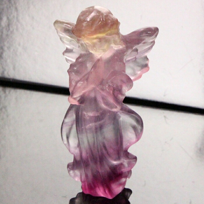 【品質に自信あり 一点物現物】フローライト 原石 彫刻 蛍石 Fluorite フローライト 原石 置物 開運 幸運 鉱石 石 お守り 天使 angel エンジェル フローライト原石 彫刻 パワーストーン 彫刻 天然石 メンズ レディース 人気 フローライト