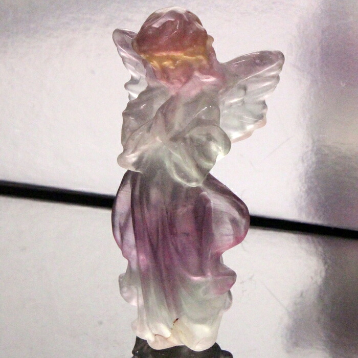 キャンディ フローライト　天使　（大）②　エンジェル　置物　カービング キャンディ フローライト 天使 （小）② エンジェル 置物 カービング