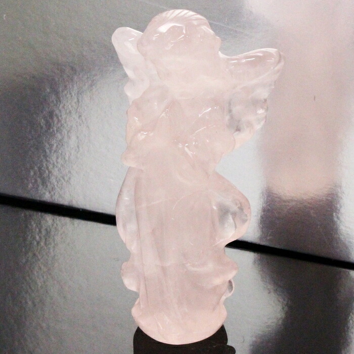 花 S ローズクォーツ　薔薇 芍薬 牡丹　彫り物　天然石　パワーストーン　置物 花 S ローズクォーツ 薔薇 芍薬 牡丹 彫り物 天然石