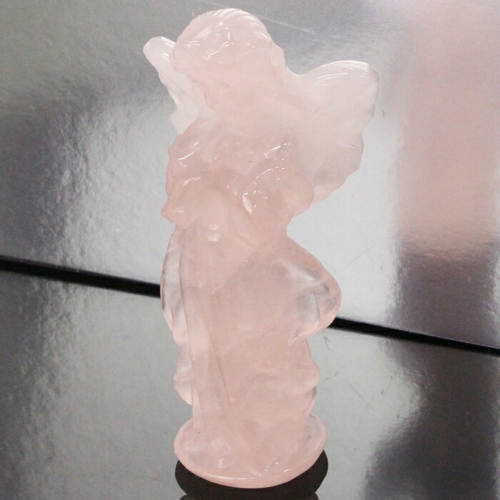 楽天市場】ローズクォーツ 薔薇彫り ピンク水晶 置物 天然石