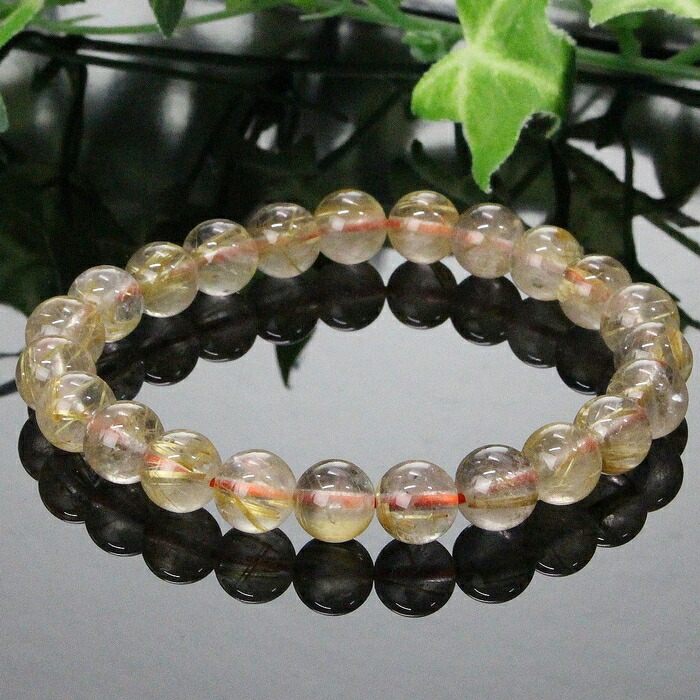 楽天市場】【高品質 一点物 大玉 13mm】ルチルクォーツ ブレスレット