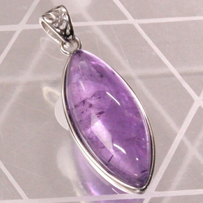 【透明感抜群 一点物】アメジスト ネックレス Amethyst 紫水晶 アメジスト ペンダントトップ ネックレス アメジストネックレス パワーストーン ペンダントトップ 天然石 メンズ レディース 人気 アメジスト
