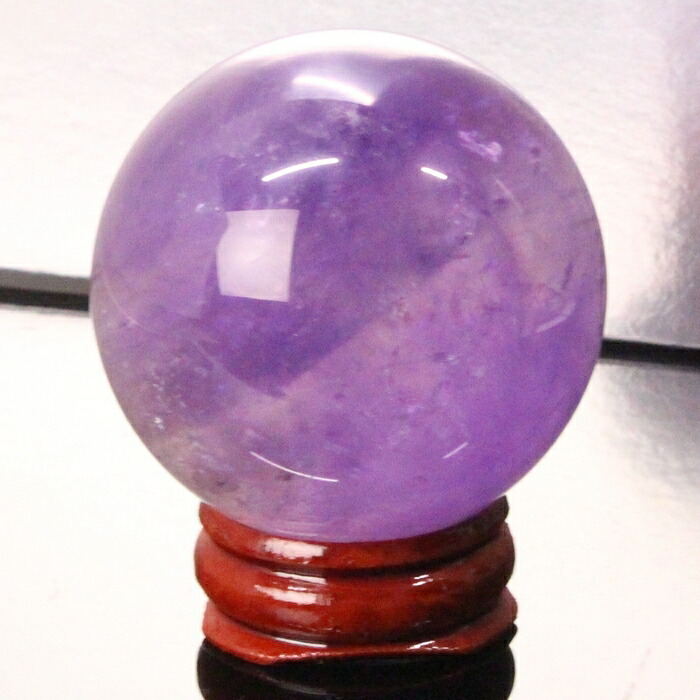 【厳選品質 一点物 45mm】アメジスト 丸玉 Amethyst 紫水晶 アメジスト 原石 球体 水晶玉 置物 水晶球 丸玉【台座 台付き】 アメジスト丸玉 パワーストーン 水晶玉 天然石 メンズ レディース 人気 アメジスト 15,314円
