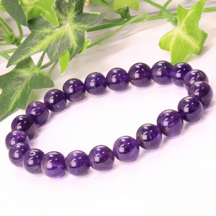 【高品質厳選一点物 9mm】アメジスト ブレスレット 紫 水晶 パープル アメジスト ブレスレット ブレス Bracelet 腕輪 アメジストブレスレット 天然石 アメジスト 人気 おすすめ パワーストーン 一点物 アメジスト