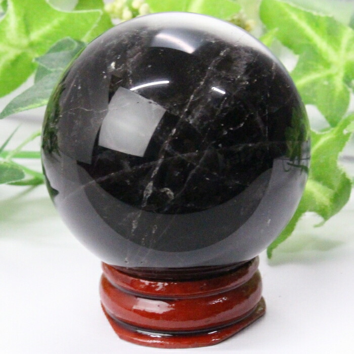 【一級品の輝き 厳選一点物 46mm】モリオン 丸玉 モリオン Morion 黒水晶 クラスター 原石 魔除け 邪気払い 厄除け 置物 モリオン丸玉 パワーストーン モリオン 人気 おすすめ 天然石 海外直輸入価格 モリオン