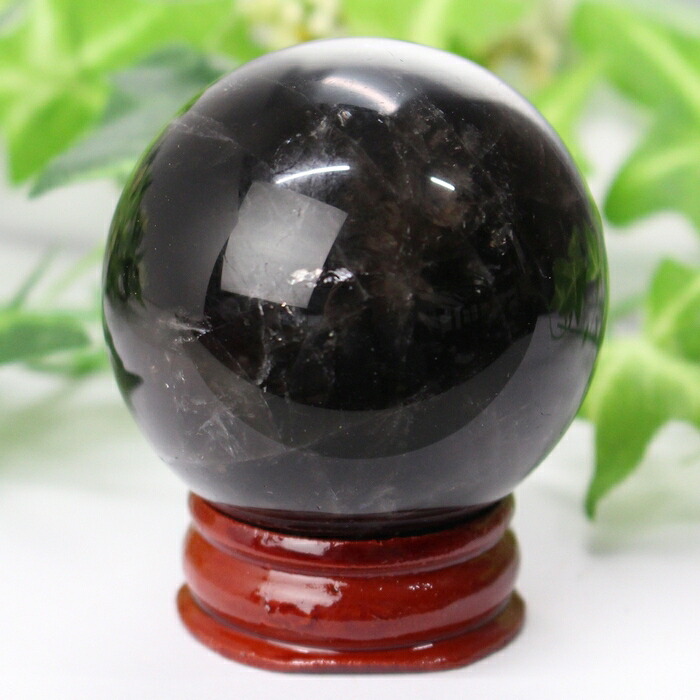 【一級品の輝き 厳選一点物 42mm】モリオン 丸玉 黒水晶 モリオン 原石 魔除け 邪気払い 厄除け クラスター 置物 モリオン丸玉 パワーストーン 丸玉 天然石 メンズ レディース 人気 モリオン