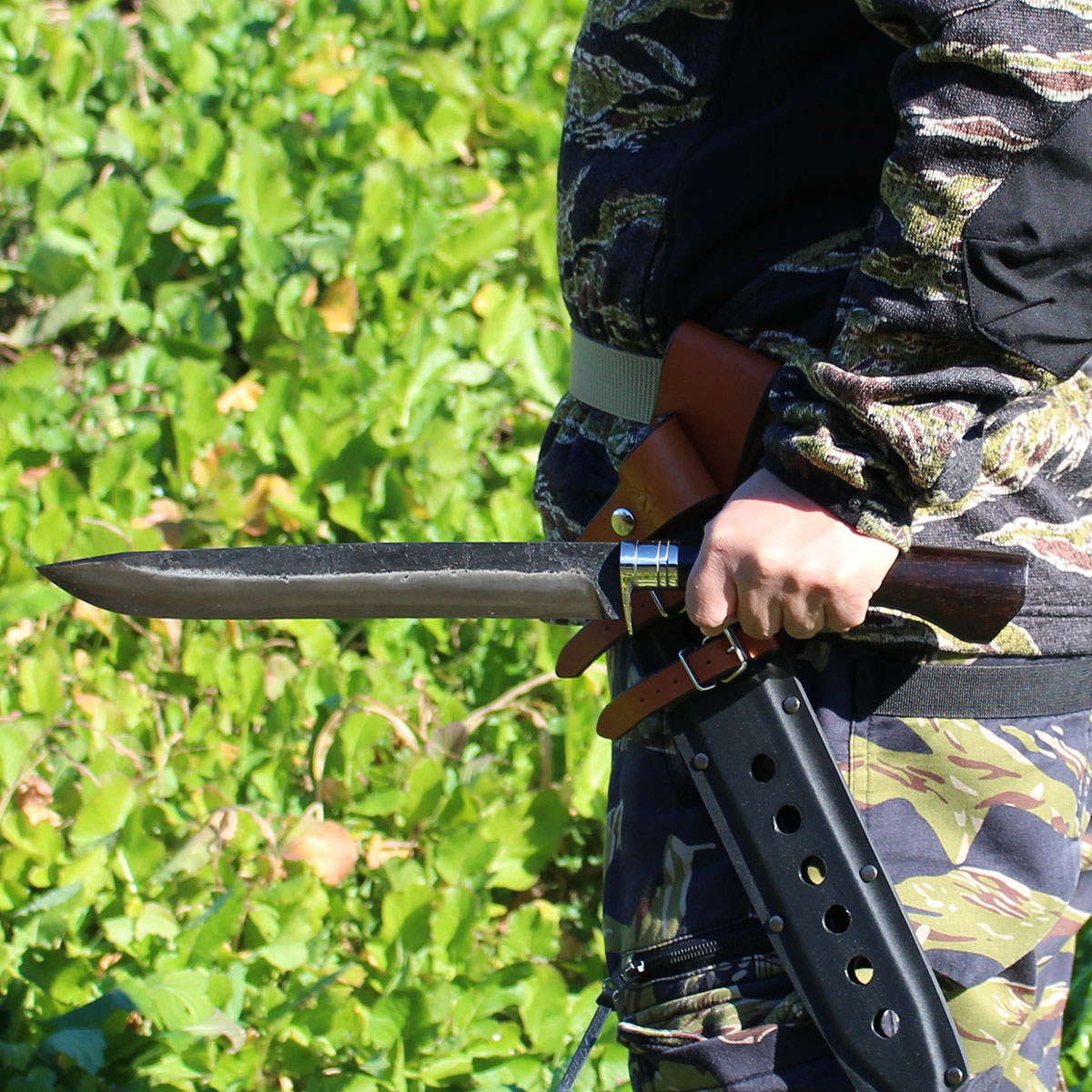 楽天市場】【限定生産・在庫限り】究極の甲伏せ造り剣鉈 1尺