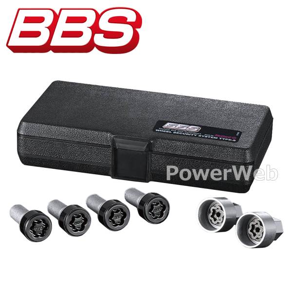 PLBM125BS BBS マックガード社製 ロックボルトセット M14&times;P1.25 60&deg; 28mm ブラック スピンタイプ｜パワーウェブ２号店