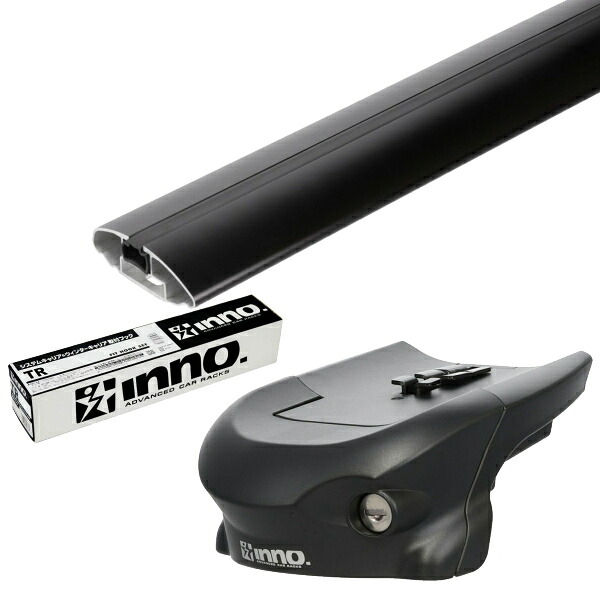 [inno XS350BK TR180 XB115BK/XB115BK] キックス 5ドア フラッシュレール付 R2.6～ P15 エアロベース キャリアセット スルータイプ Carmate inno (カーメイト イノー) 26,981円