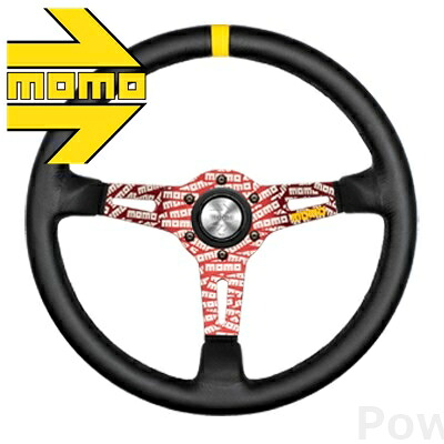 MOMO ステアリング UJ-03 ULTRA JPN RED BLACK LEATHER 350mm モモ ウルトラ ジャパン レッド ブラック レザー