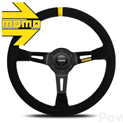 MOMO ステアリング M-60 MOD.08 SUEDE/BLACK SPOKE 350mm モモ モデル08 スエード/ブラックスポーク