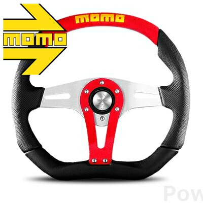 MOMO ステアリング T-2 TREK RED 350mm モモ トレック レッド
